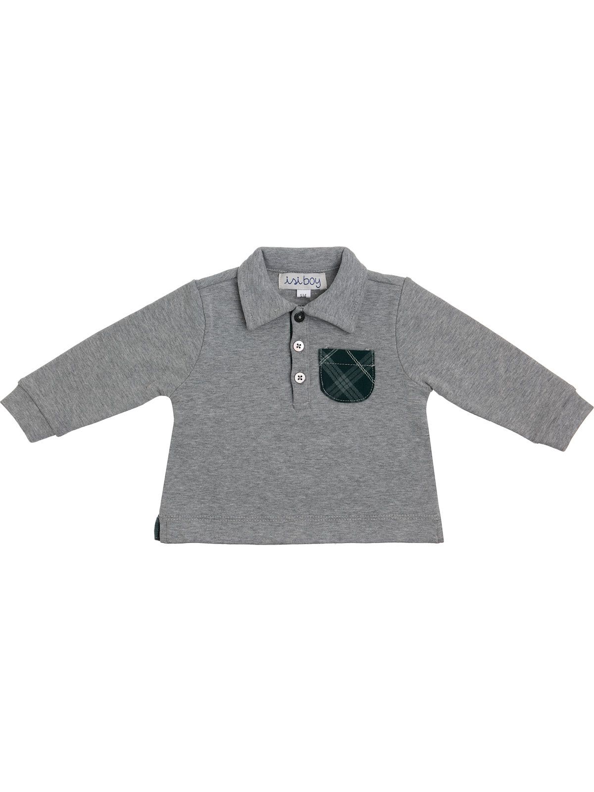 interlock polo with tartan finishings