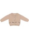 pullover with embroidered flowers and bottons