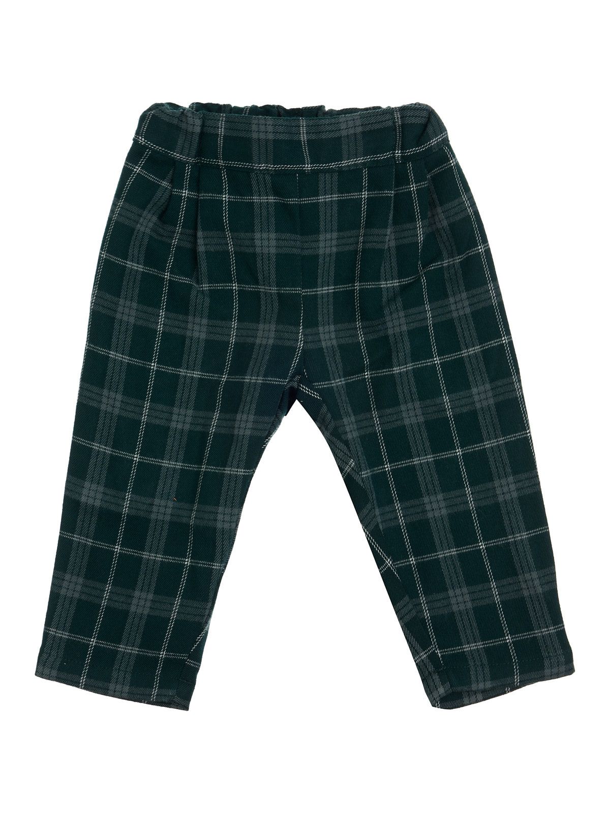 pantaloni in tartan moda con elastico in vita