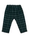 pantaloni in tartan moda con elastico in vita