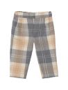 fashion tartan trousers with elastic waistband