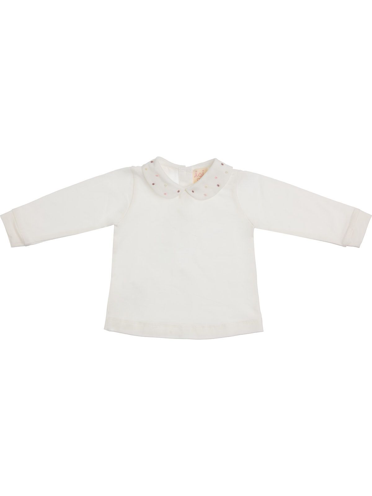jersey t-shirt with embroidery on collar