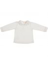jersey t-shirt with embroidery on collar