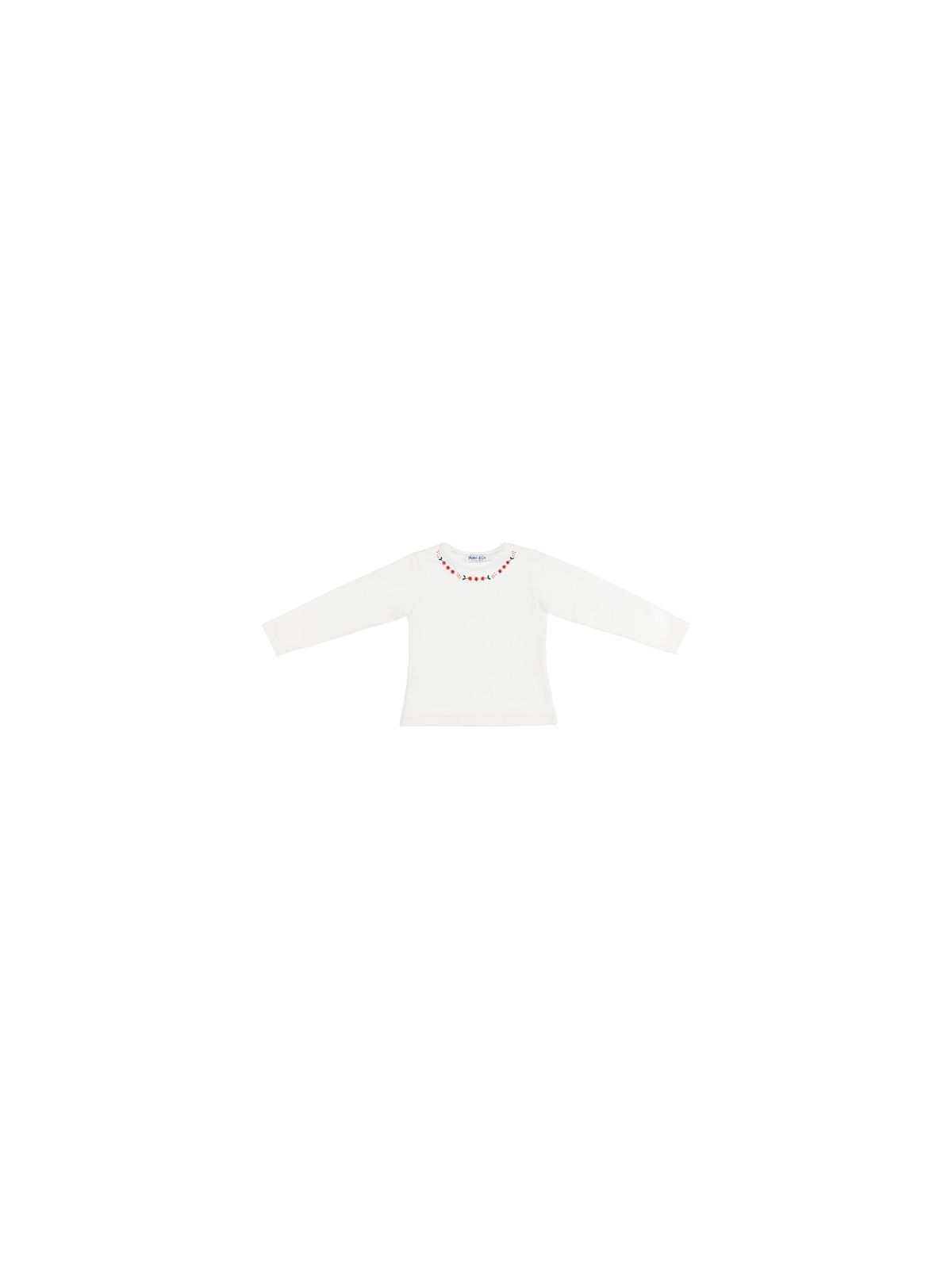 t-shirt in jersey con ricamo