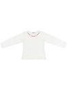 t-shirt in jersey con ricamo
