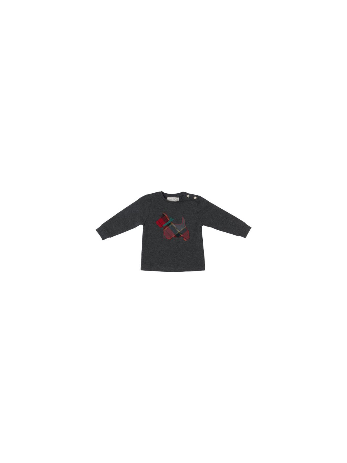 jersey t-shirt with dog patch