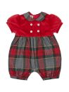 pagliaccetto in tartan e velluto