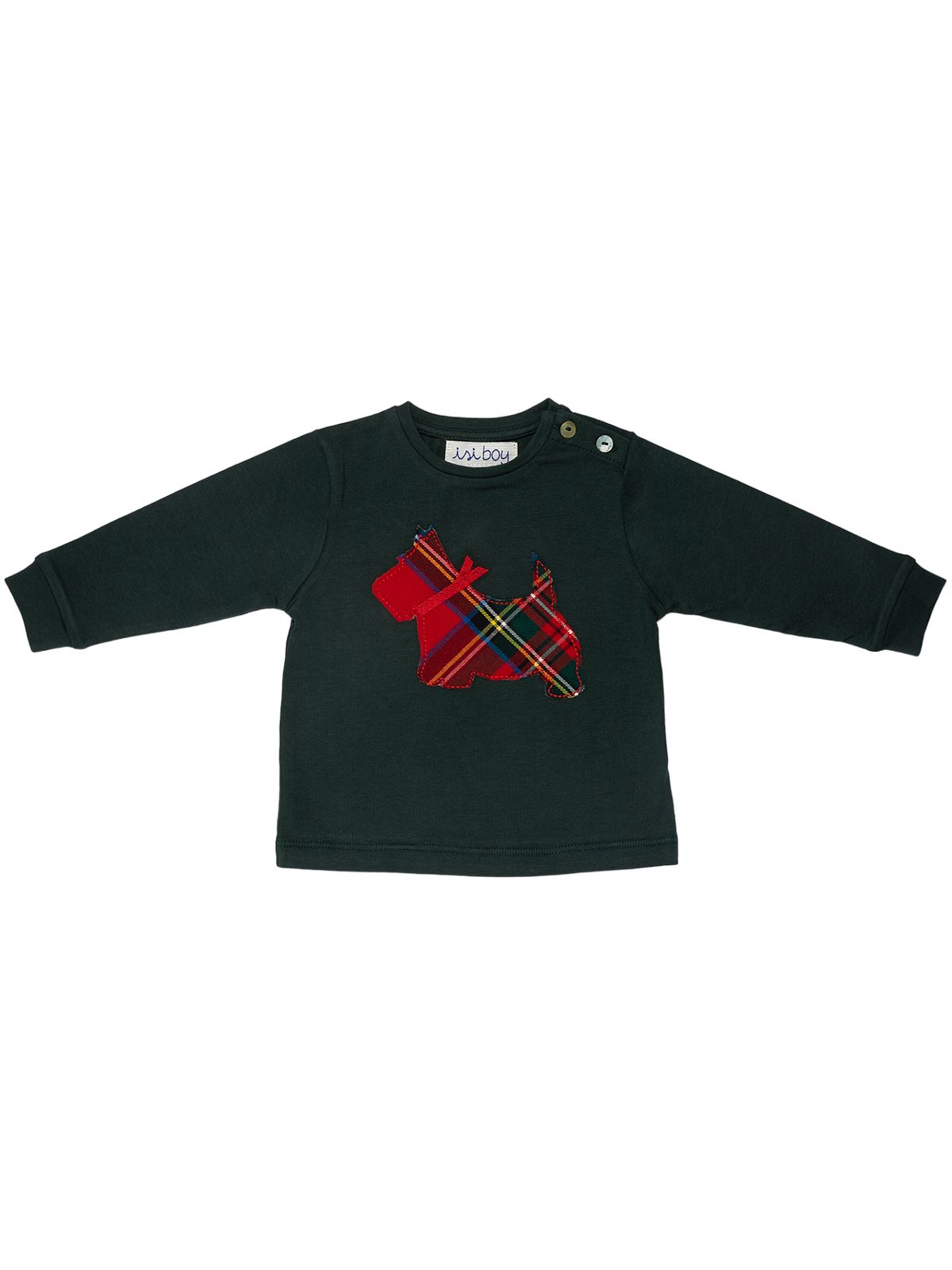 t-shirt in jersey con patch cane