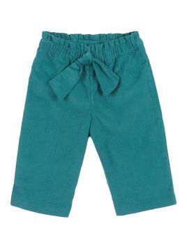 pantaloni in velluto 3000 righe con nodo