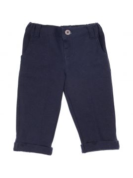 pantaloni in Punto Milano con risvolto