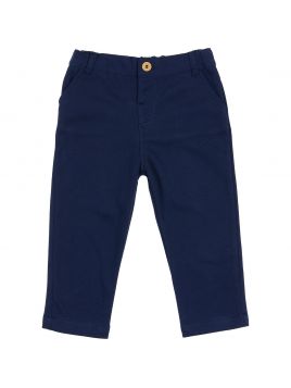 pantaloni chino in felpa piquet