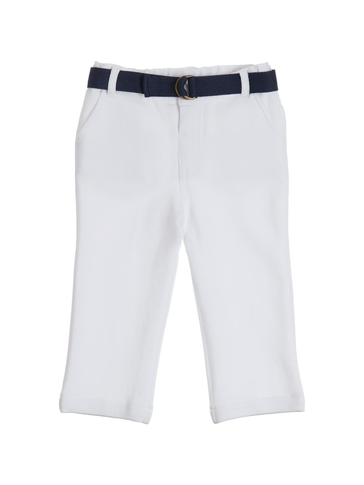 pantaloni chino in felpa piquet
