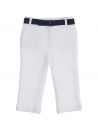 pantaloni chino in felpa piquet