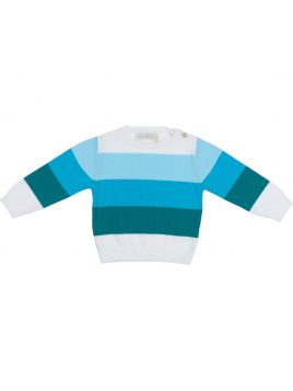cotton pullover with stripes 