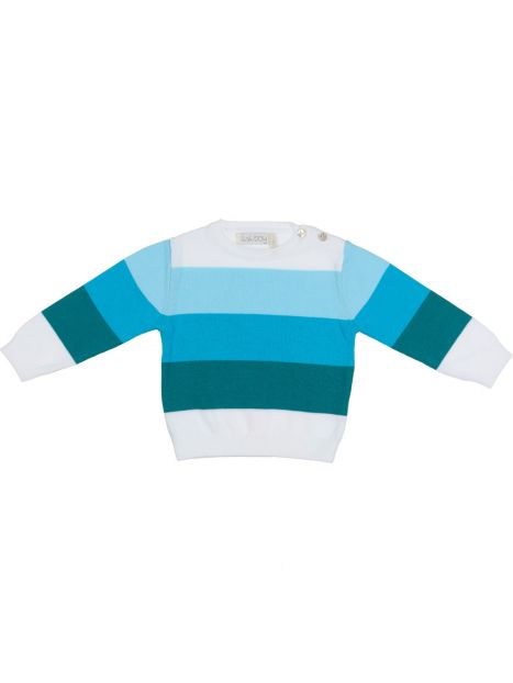 pullover in cotone a righe