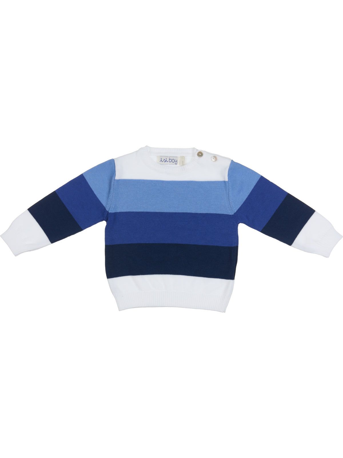 pullover in cotone a righe