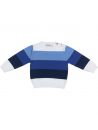 pullover in cotone a righe