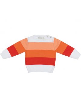cotton pullover with stripes 