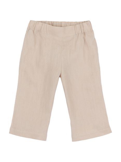 pantaloni 3/4 in lino