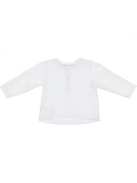 jersey long sleeves t-shirt with poplin finishings