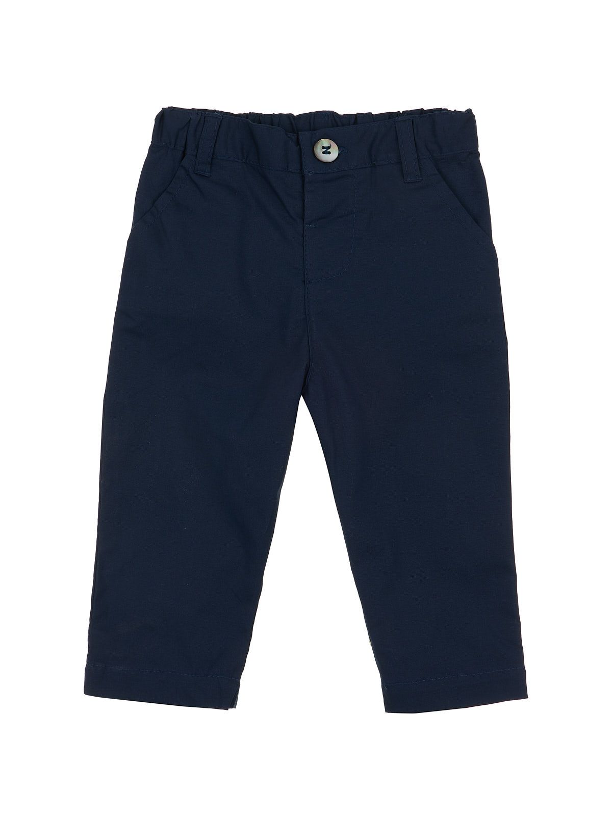 pantaloni in drill elasticizzato con tasche