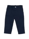 pantaloni in drill elasticizzato con tasche
