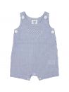 seersucker stripes dungarees with frontal pocket