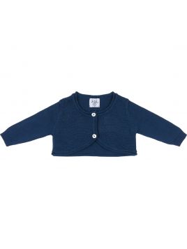 bolero in cotone con rifinitura rotolino