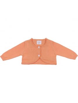bolero in cotone con rifinitura rotolino