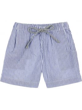 costume boxer a righe goffrate con tasche 