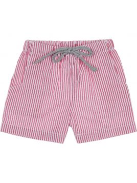 costume boxer a righe goffrate con tasche 
