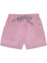 costume boxer a righe goffrate con tasche 