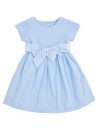 jersey dress with seersucker stripes belt