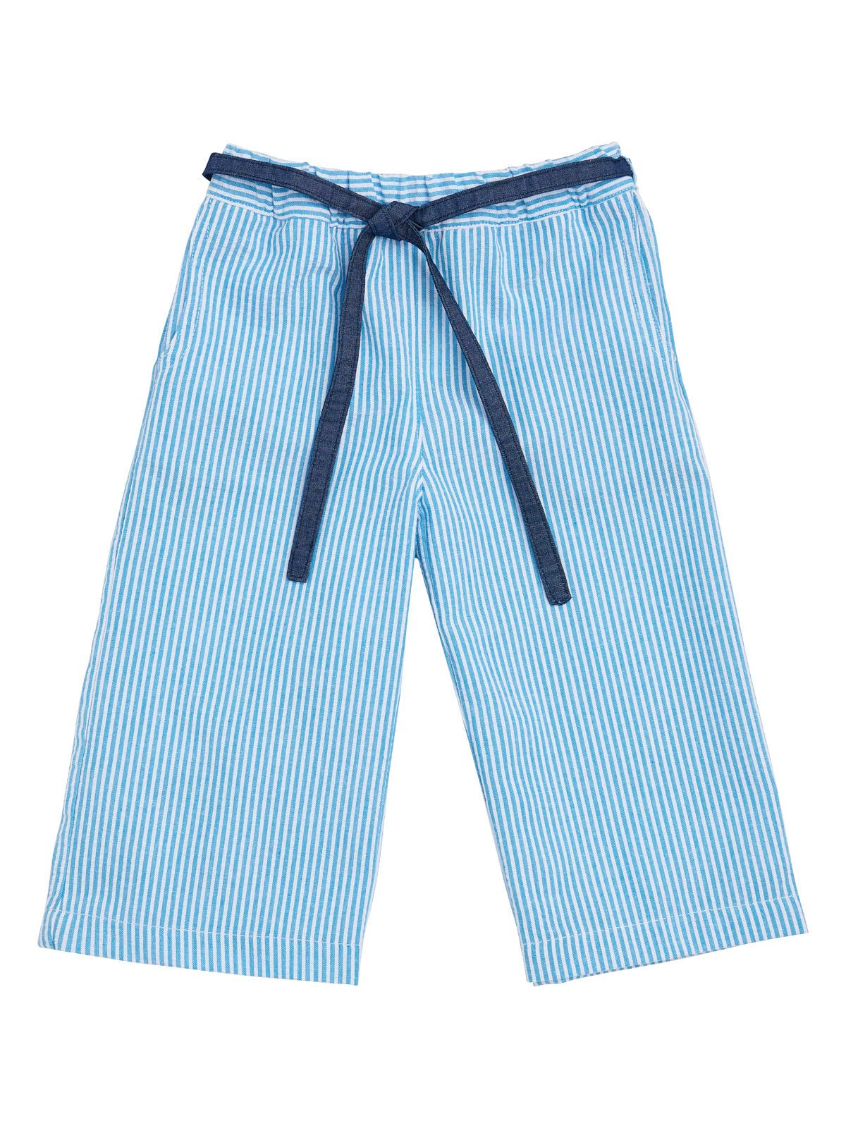 seersucker stripes palazzo trousers
