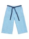 pantaloni palazzo a righe goffrate
