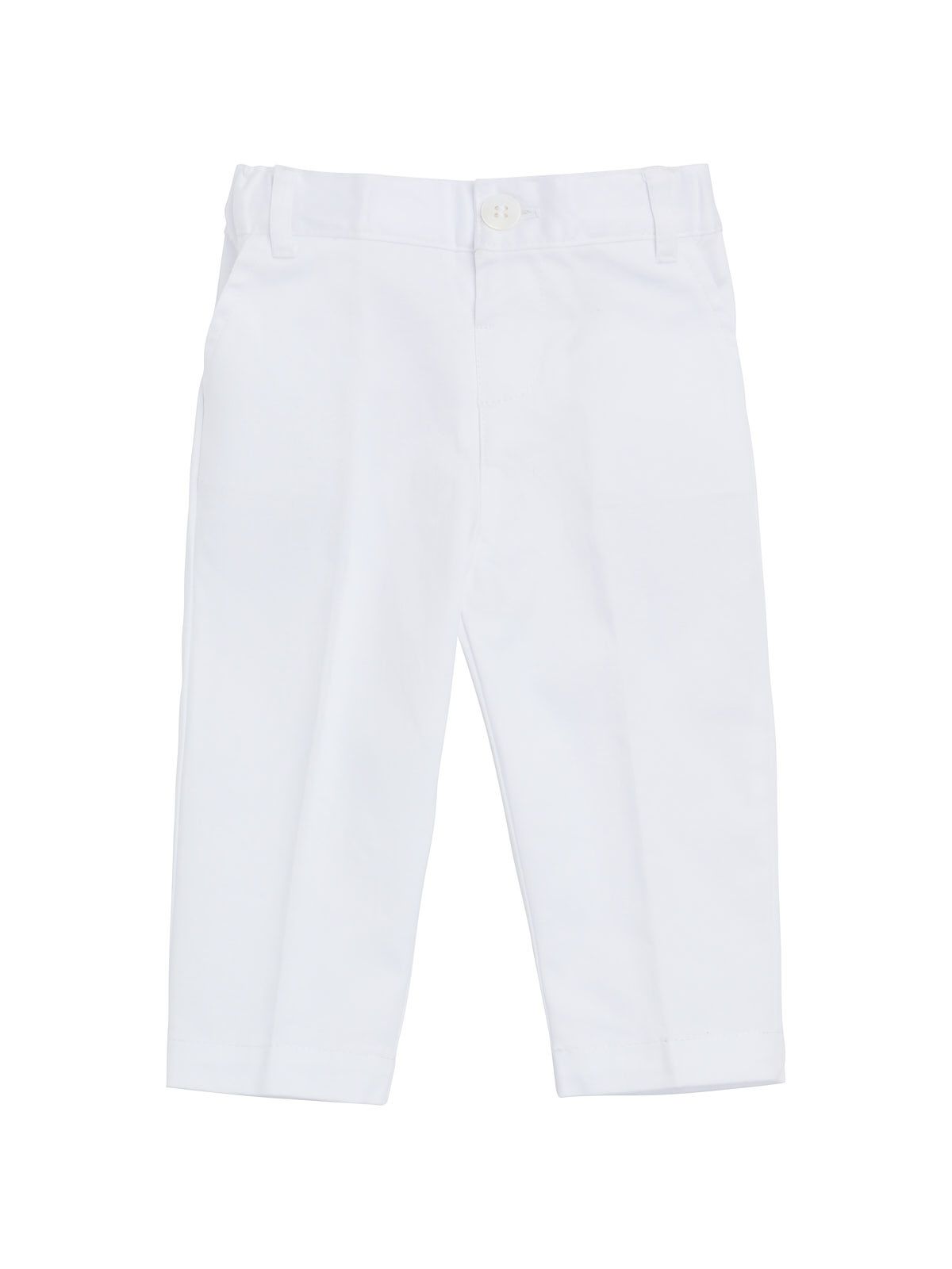 pantaloni in drill elasticizzato con tasche