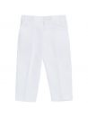 pantaloni in drill elasticizzato con tasche