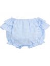 culotte a quadretti goffrati con frill 