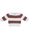 pullover in cotone a righe