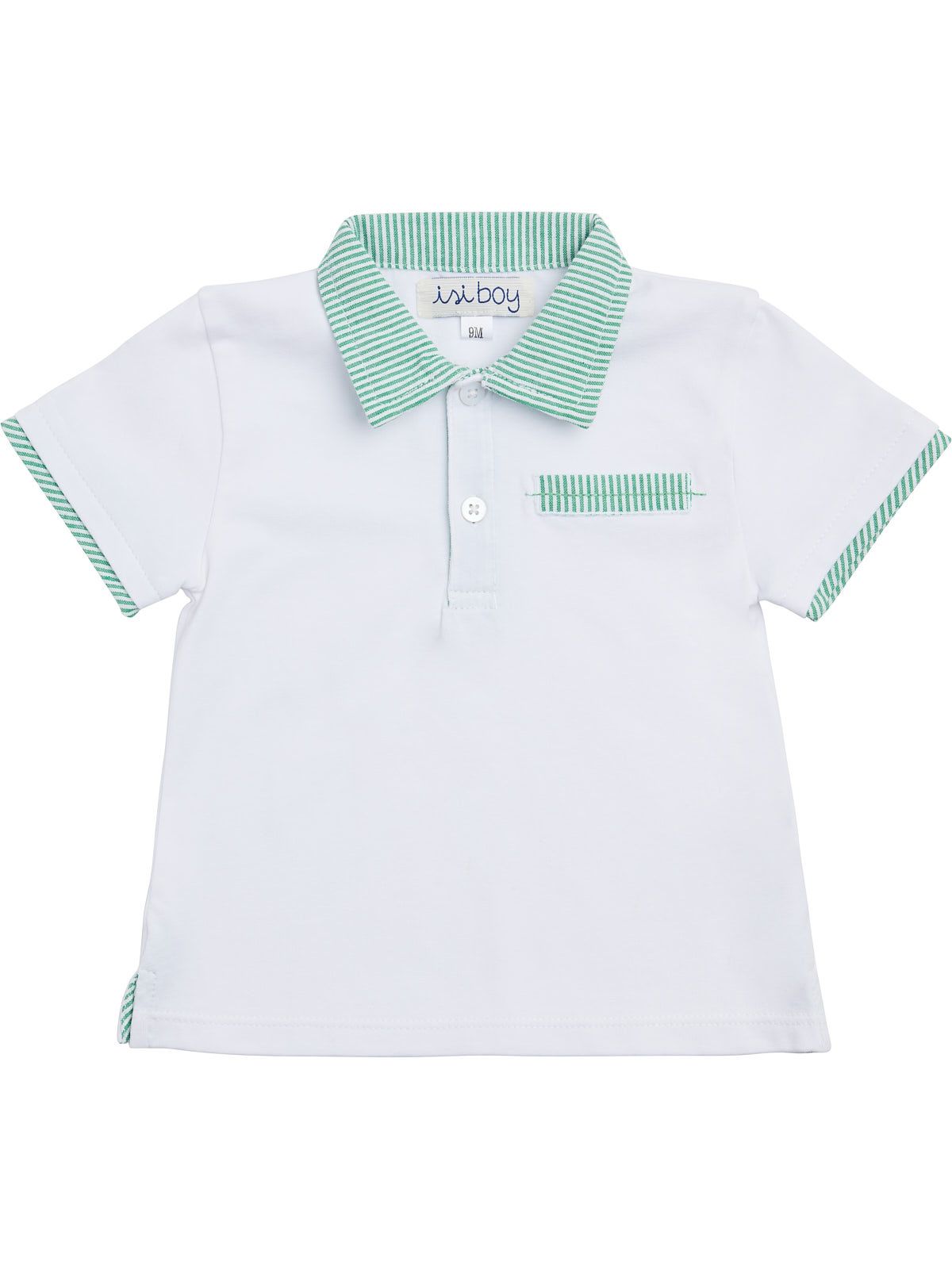 polo in jersey con rifiniture colorate