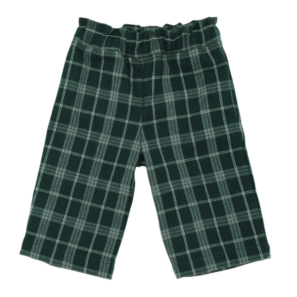 pantaloni alla caviglia in tartan moda con elastico in vita