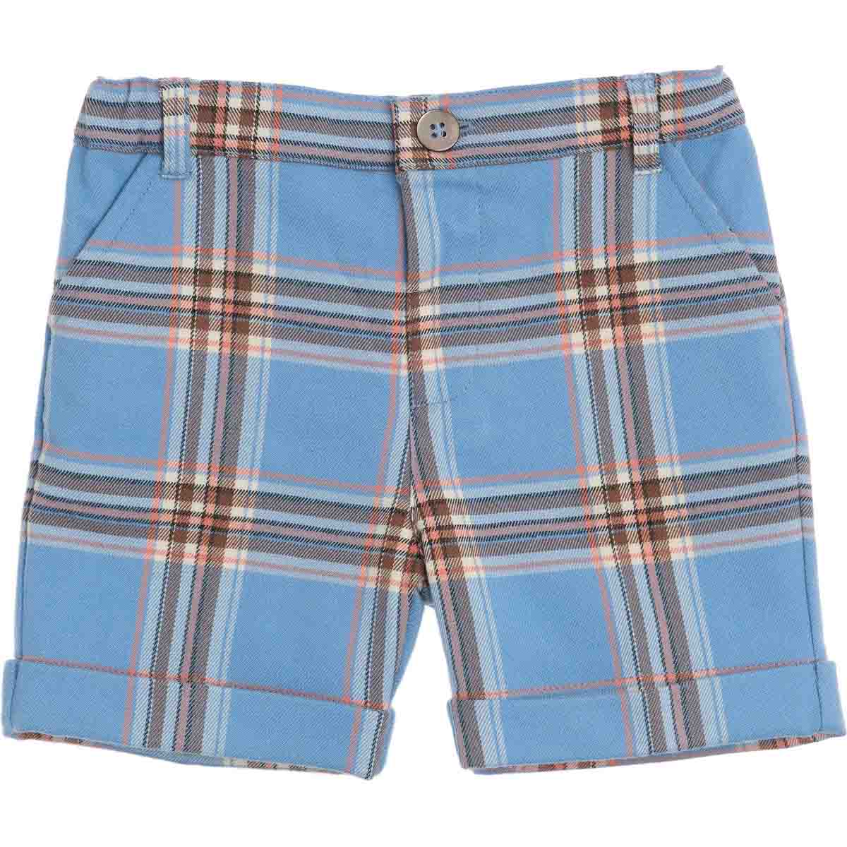 shorts in tartan moda