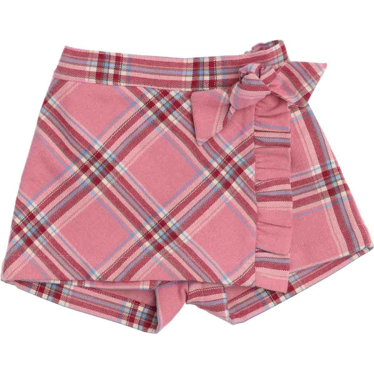 gonna-shorts in tartan moda