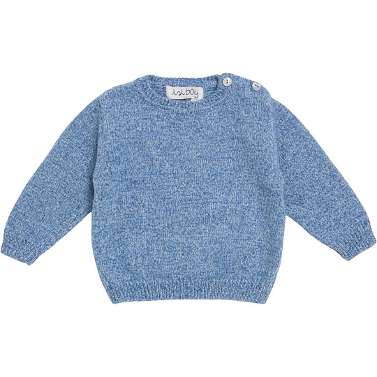 pullover bimbo in lana mouliné