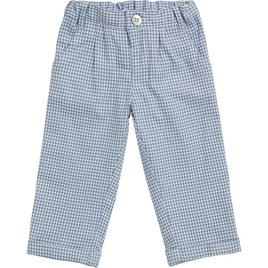 pantaloni bimbo in flanella a quadretti