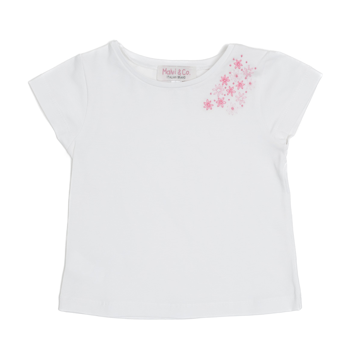 jersey t-shirt with flower embros